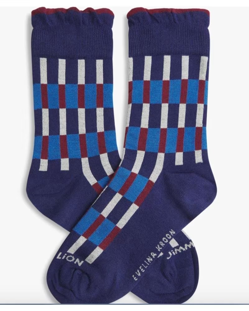JIMMY LION CALCETINES EVELINA KROON PATTERN 3 EN PARA UNISEX AZUL