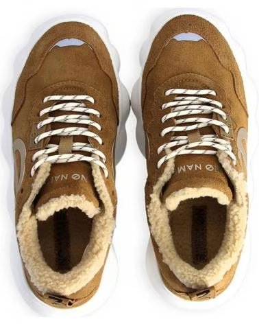 NO NAME - GONG JOGGER SUEDE-FUR TAN