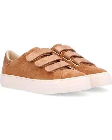 NO NAME - ARCADE STRAPS PERFOS GOAT SUEDE-NACRE CAMEL