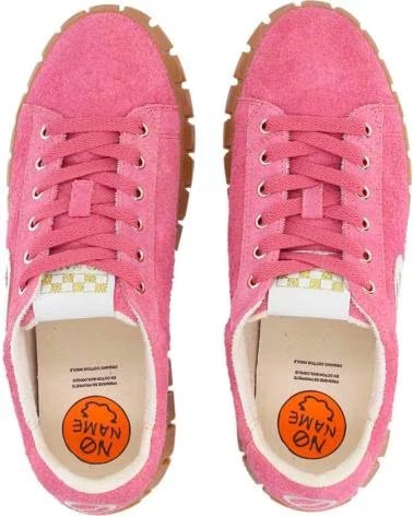 NO NAME - PLAY SNEAKER W HAIRY SUEDE-LOG FUSCHIA