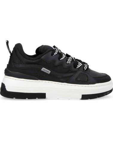 NO NAME - NOLLIE SNEAKER W NUBUCK-STRAW BLACK
