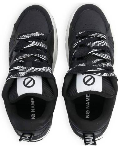 NO NAME - NOLLIE SNEAKER W NUBUCK-STRAW BLACK