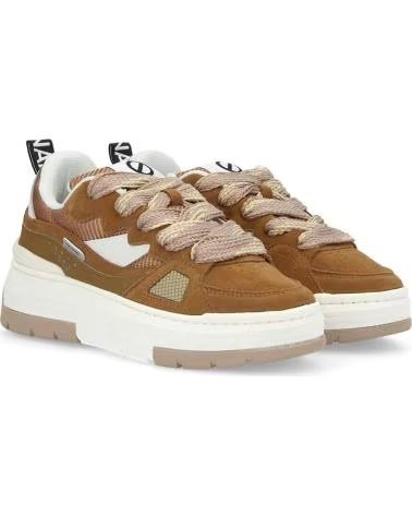 NO NAME - NOLLIE SNEAKER W SUEDE-STRAW TAUPE