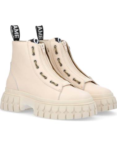NO NAME - GRAVITEE ZIP BOOTS W NAPPA GRA DOVE-GOLD