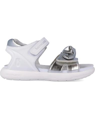 BIOMECANICS SANDALIA PARA NINA 262208 BIOEVOLUTION CASUAL LAZO BLANCOPLATAB313