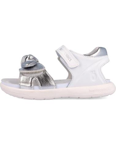BIOMECANICS SANDALIA PARA NINA 262208 BIOEVOLUTION CASUAL LAZO BLANCOPLATAB313