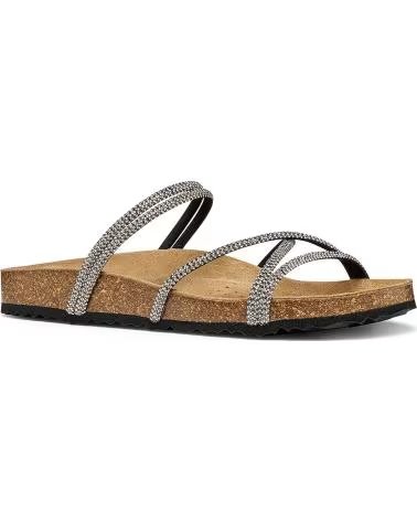 GEOX Sandalia en color negro para mujer NEGRO