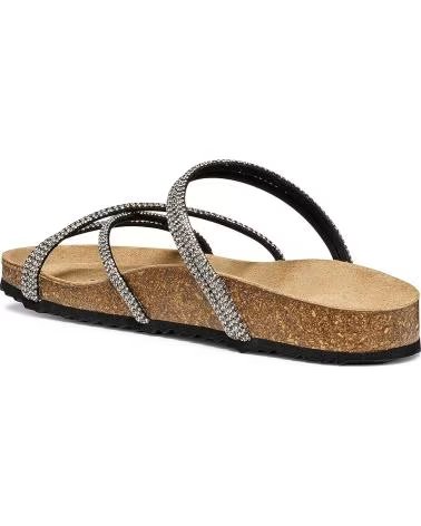 GEOX Sandalia en color negro para mujer NEGRO