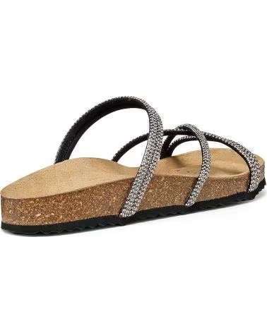 GEOX Sandalia en color negro para mujer NEGRO