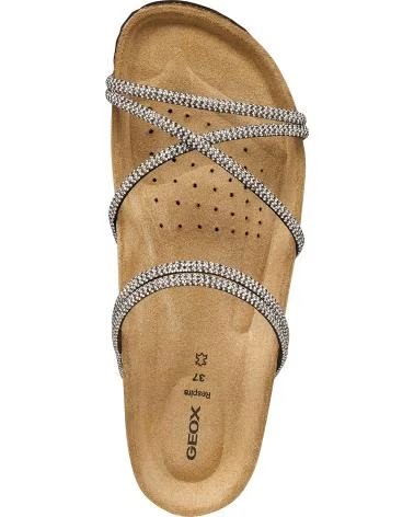 GEOX Sandalia en color negro para mujer NEGRO