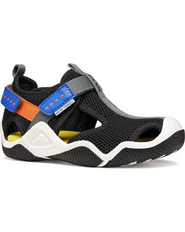 GEOX SANDALIAS J WADER J1530A BLACKORANGE