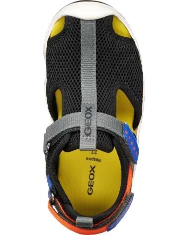 GEOX SANDALIAS J WADER J1530A BLACKORANGE