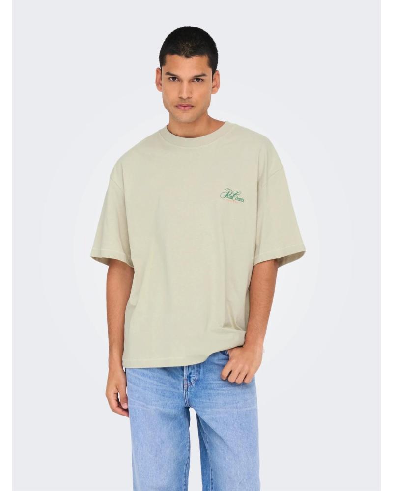 ONLY SONS CAMISETAS DE CHICO 22034232 BEIGE