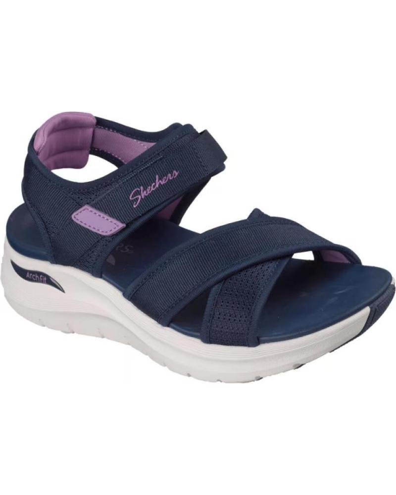 SKECHERS SANDALIAS PLANAS MUJER ARCH FIT 2 0 - FEELIN´BRIGHT MARINO AZUL