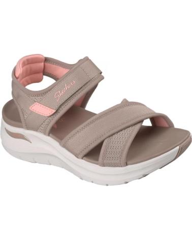 SKECHERS SANDALIAS PLANAS MUJER ARCH FIT 2 0 - FEELIN´BRIGHT TAUPE MARRóN