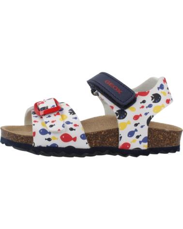 GEOX SANDALIAS NINO MODELO B SANDAL CHALKI BOY COLOR BLANCO C0050
