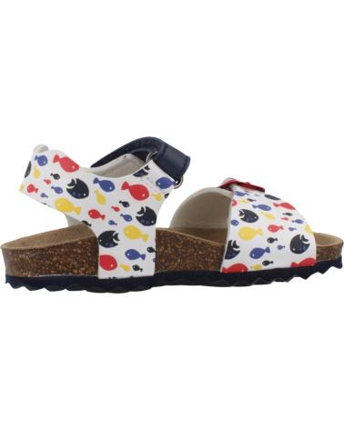 GEOX SANDALIAS NINO MODELO B SANDAL CHALKI BOY COLOR BLANCO C0050