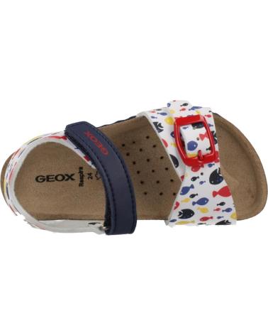 GEOX SANDALIAS NINO MODELO B SANDAL CHALKI BOY COLOR BLANCO C0050