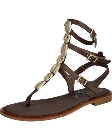 OH MY SANDALS 5845 SANDALIAS ROMANAS MONEDAS PIEL MUJER MARRON