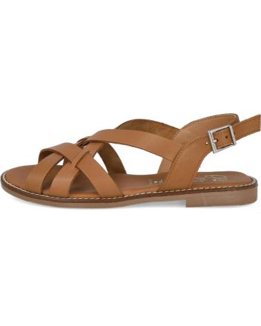 OH MY SANDALS 5833 SANDALIAS PLANAS DE TIRAS MUJER ROBLE