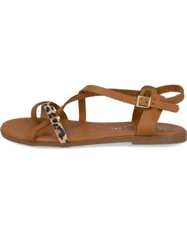 OH MY SANDALS 5807 SANDALIAS PLANAS DE DEDO MUJER ROBLE