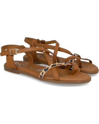 OH MY SANDALS 5807 SANDALIAS PLANAS DE DEDO MUJER ROBLE