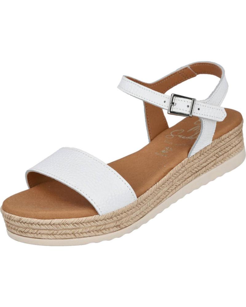OH MY SANDALS 6111 SANDALIAS PLANAS PIEL BLANCO