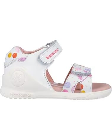 BIOMECANICS SANDALIAS NINA MODELO 262141B COLOR  BLANCO