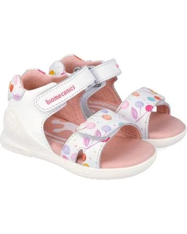 BIOMECANICS SANDALIAS NINA MODELO 262141B COLOR  BLANCO