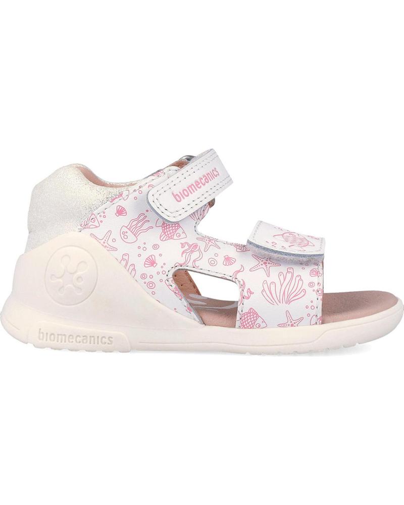 BIOMECANICS SANDALIA PARA NINA 262142 ESTAMPADAS BIOGATEO BLANCOC050