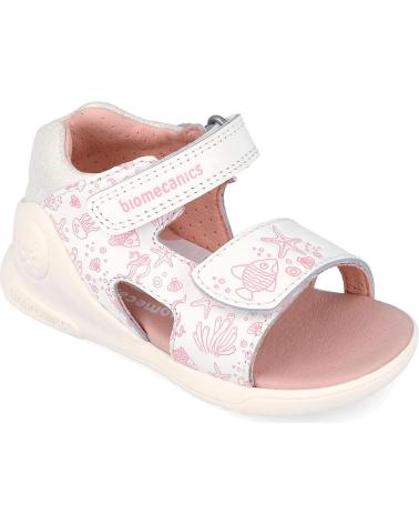 BIOMECANICS SANDALIA PARA NINA 262142 ESTAMPADAS BIOGATEO BLANCOC050