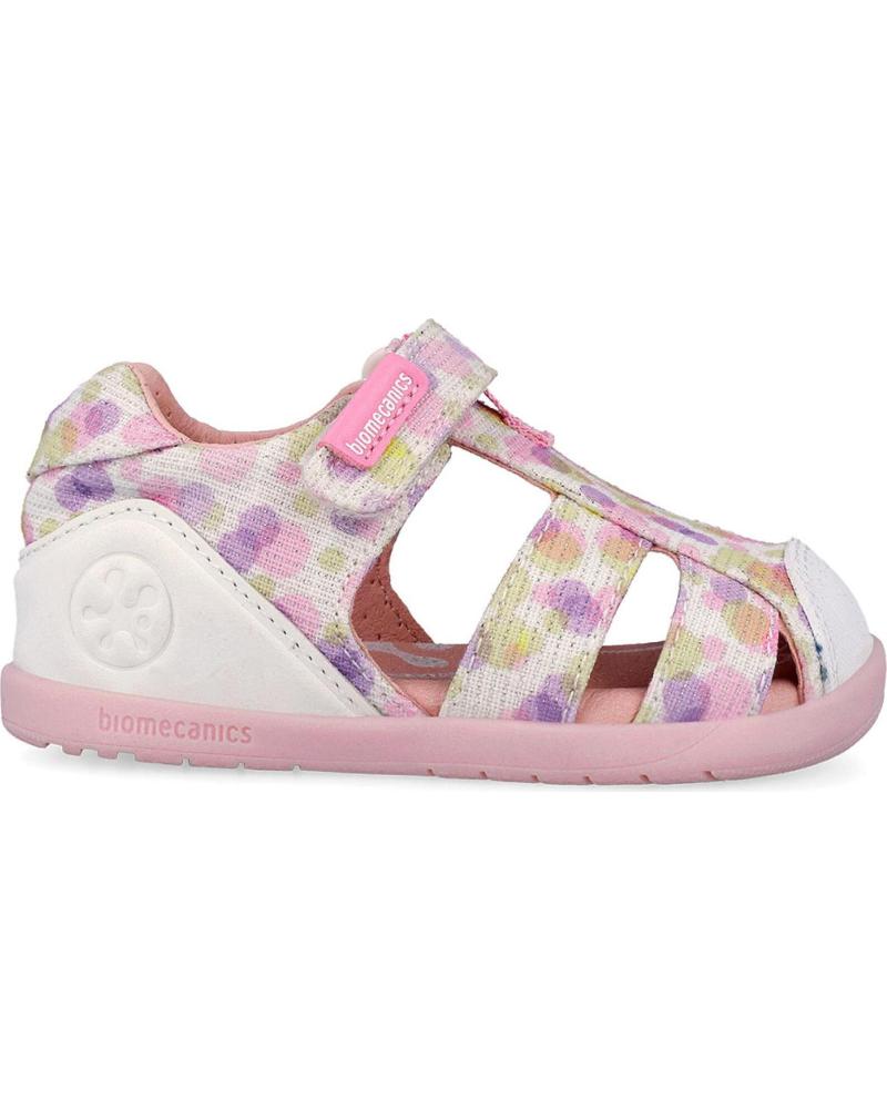 BIOMECANICS SANDALIAS PARA NINA 262193 WIDER BAREFOOT LUREX BLANCOB050