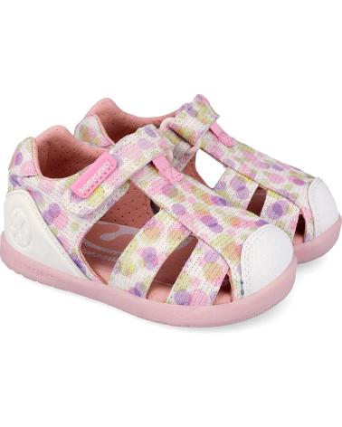 BIOMECANICS SANDALIAS PARA NINA 262193 WIDER BAREFOOT LUREX BLANCOB050