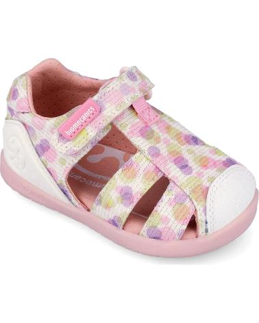 BIOMECANICS SANDALIAS PARA NINA 262193 WIDER BAREFOOT LUREX BLANCOB050