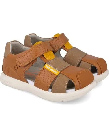 BIOMECANICS SANDALIAS NINO MODELO 262230B COLOR MARRON CUOIO