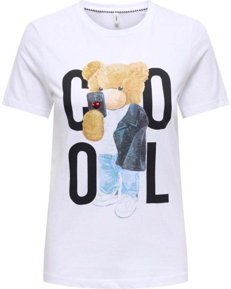 ONLY CAMISETAS DE CHICA 15369992 BLANCO-AZUL VARIOS COLORES