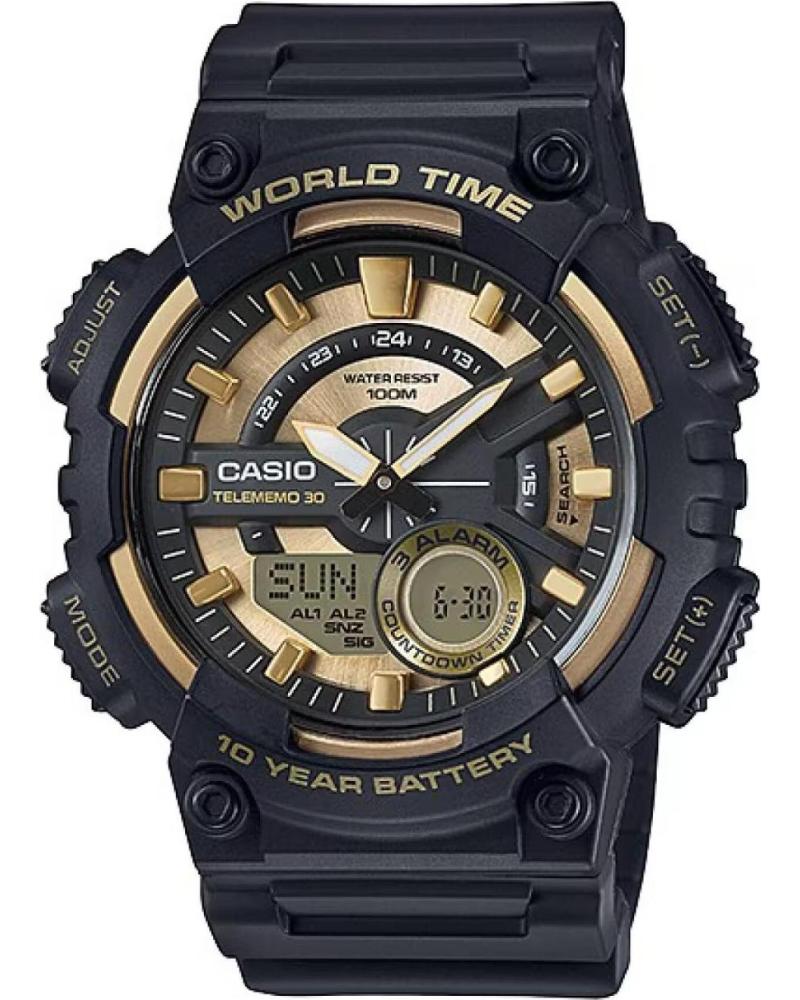 CASIO RELOJ CASIO AEQ-110BW-9AVDF CON HORA MUNDIAL NEGRO