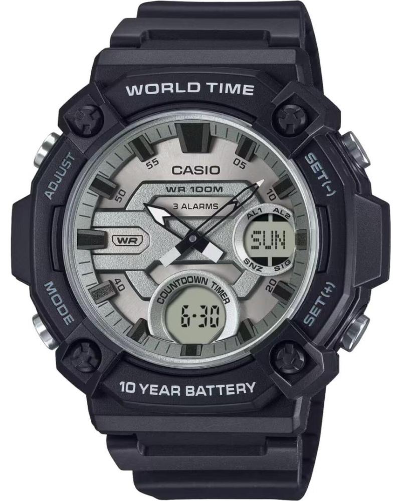 CASIO CASIO AEQ-120W-7A WORLD TIME NEGRO