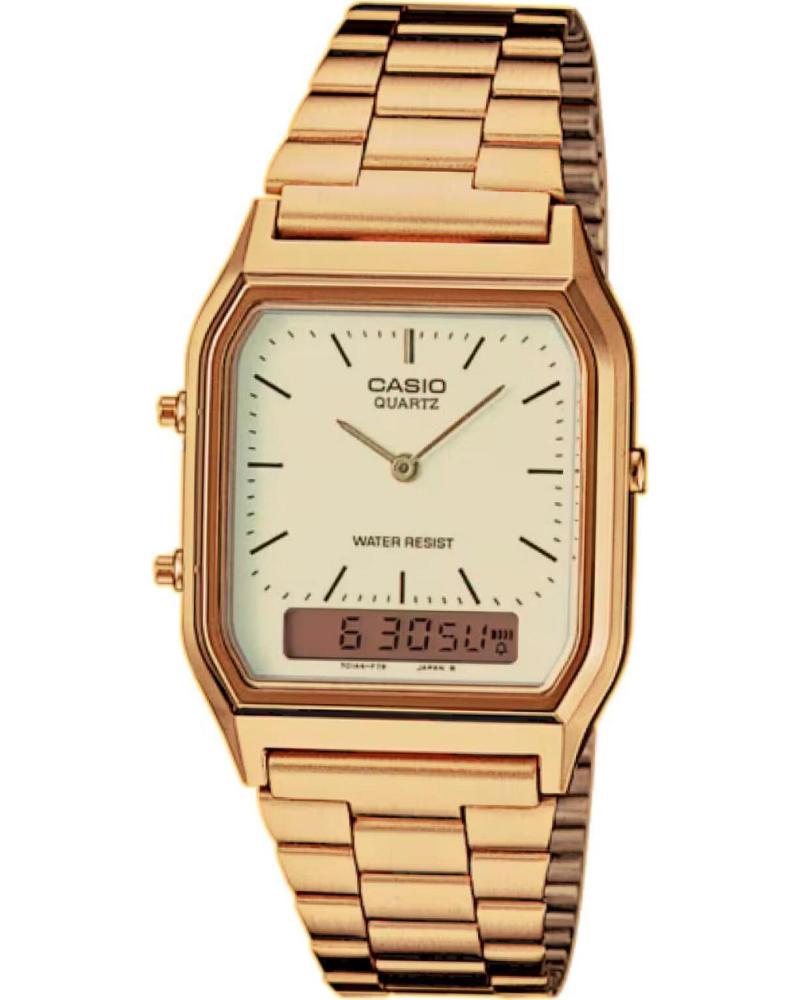 CASIO RELOJ CASIO AQ-230GA-9D VINTAGE ANÁLOGO-DIGITAL ROSA