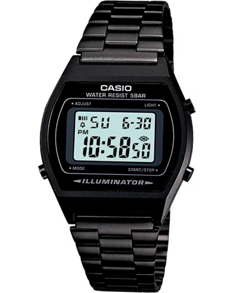 CASIO RELOJ DIGITAL B640WB-1ADF CON CORREA DE ESLABONES NEGRO