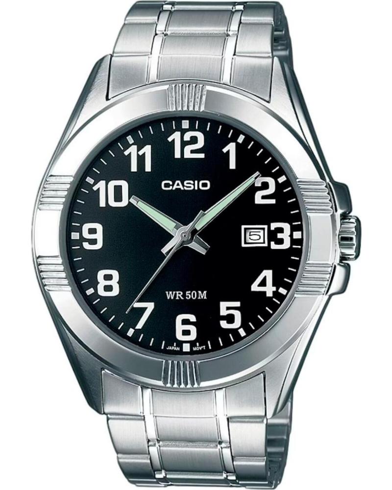CASIO RELOJ ANALÓGICO MTP-1308D-1B CON BRAZALETE DE ACERO GRIS