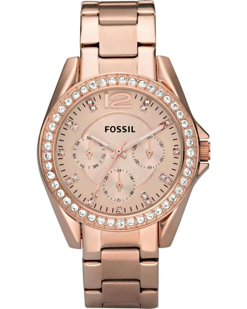 FOSSIL RELOJ FOSSIL ES2811 MULTIFUNCIÓN CON BISEL DE CRISTALES ROSA