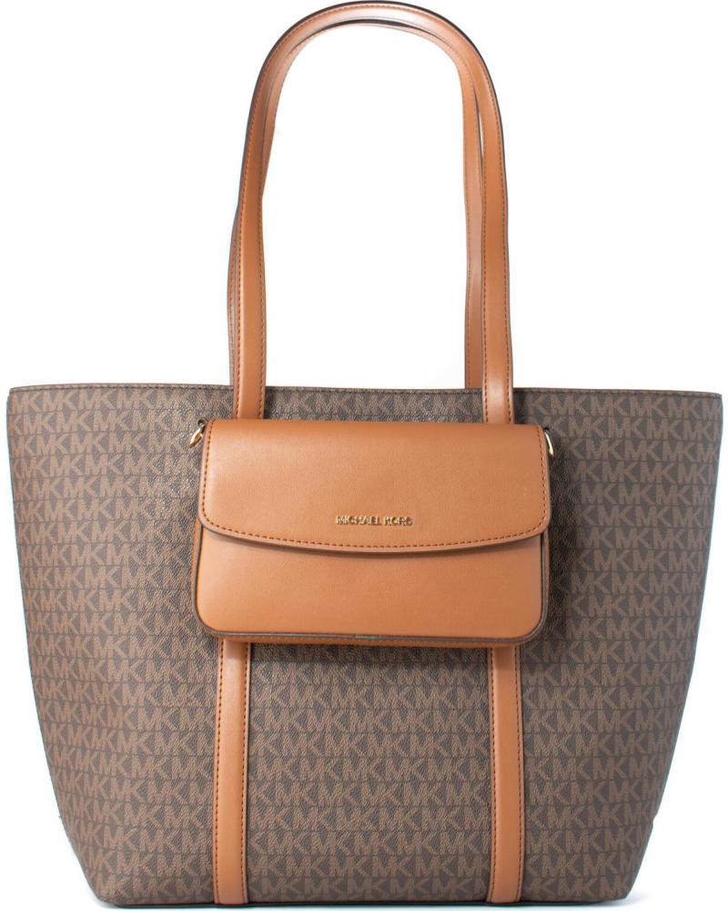 MICHAEL KORS BOLSO TOTE CON BOLSILLO FRONTAL Y LOGO ESTAMPADO