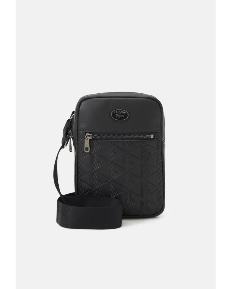 LACOSTE BANDOLERA HOMBRE NOMOGRAMA NH4486MR NEGRO
