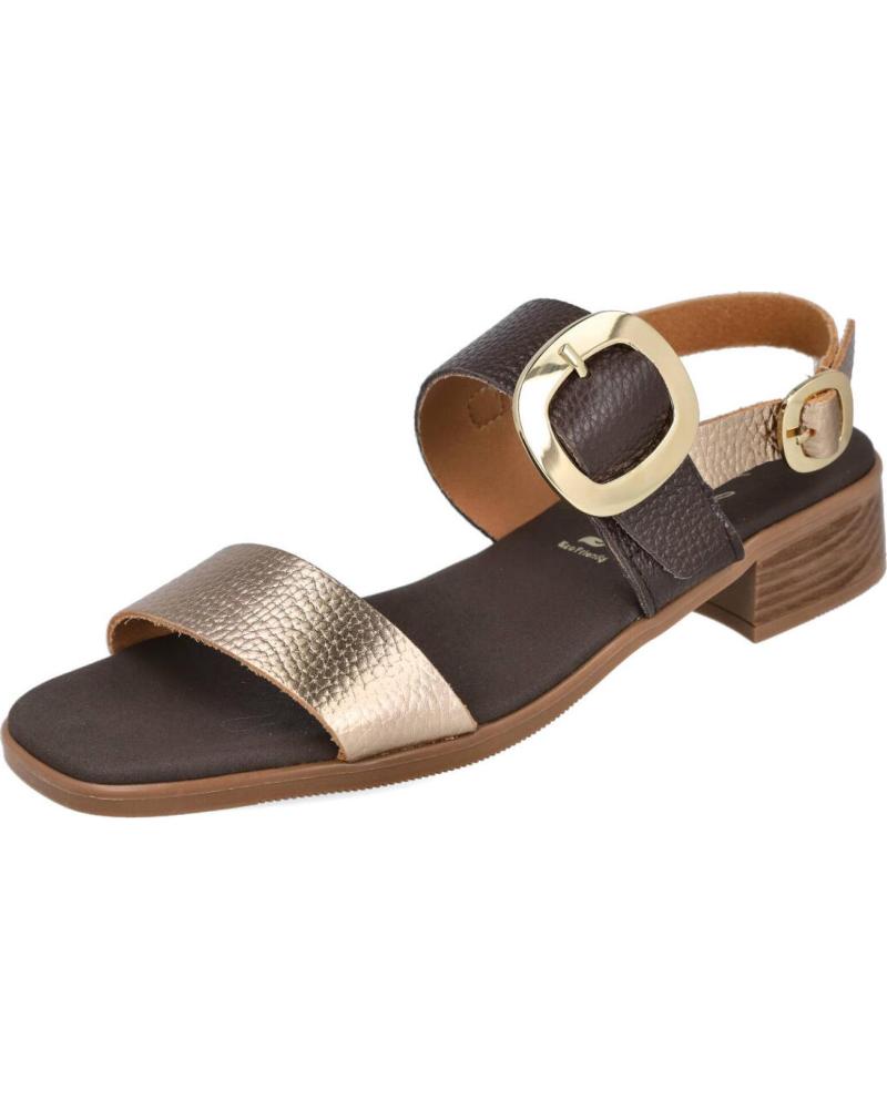 OH MY SANDALS 5894 SANDALIAS COMBINADAS DE TACON BAJO MUJER MARRON