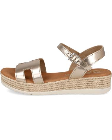 OH MY SANDALS 6011 SANDALIAS PLANAS METALIZADAS MUJER CAVA
