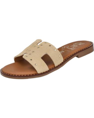 OH MY SANDALS 5840 SANDALIAS PLANAS TACHAS MUJER ARENA