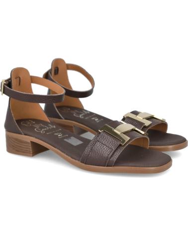 OH MY SANDALS 5891 SANDALIAS CON PULSERA DE TACON BAJO MUJER MARRON
