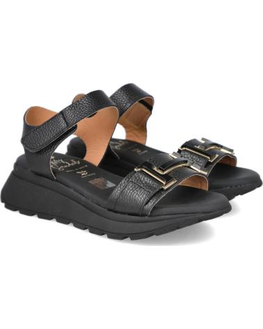 OH MY SANDALS 5954 SANDALIAS PLANAS CON ADORNO METALICO MUJER NEGRO