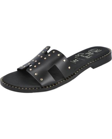 OH MY SANDALS 5840 SANDALIAS PLANAS TACHAS MUJER NEGRO